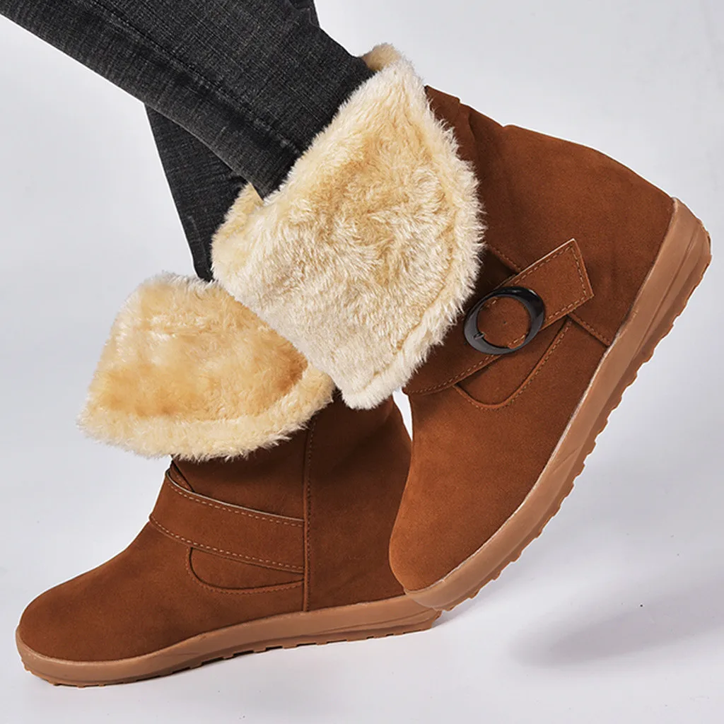 Женские ботинки Лидер продаж женские замшевые с круглым носком на плоской