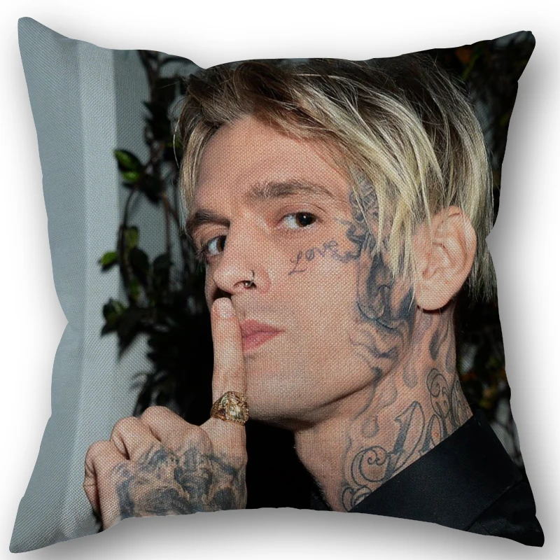 Aaron Carter Cushion Pillow Tent Office Home Cotton Linen Zippered Pillowcase Family Accessories Customizable One Side | Дом и сад