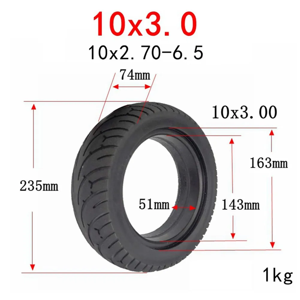 

Уличные шины износостойкие колеса 10X2,70-6,5 черный Электрический скутер
