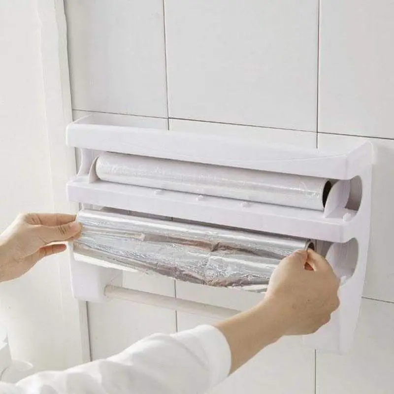 

Стеллаж для хранения, настенный кухонный стеллаж, стеллаж для хранения бутылок соуса, держатель для бумажных полотенец из оловянной фольги,...