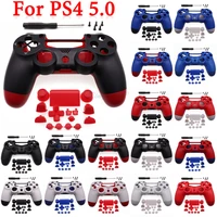 full plastic hard shell buttons mod kit with screws tools for jds jdm 050 055 for ps4 5 0 controller housing cover case