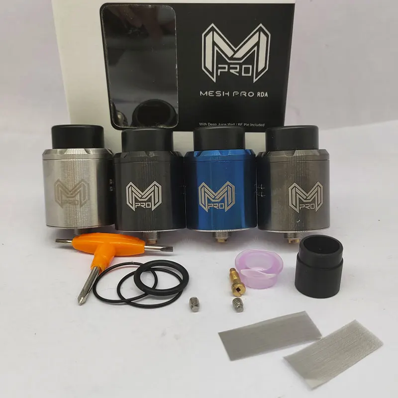 Дрипка для электронных сигарет Mesh Pro RDA восстанавливающий резервуар вейпа 316ss 24 мм