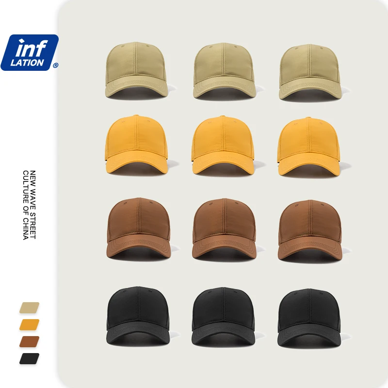 

INFLATION Men Summer Baseball Caps Casual One Size Snapback Cap Adjustable Couple Baseball Cap 193CI2020