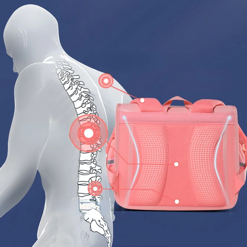 Randoseru Japan Children School Bags for Boys Girls Kids Book Bag Orthopedic Backpacks Primary School Kids Satchel Mochilas