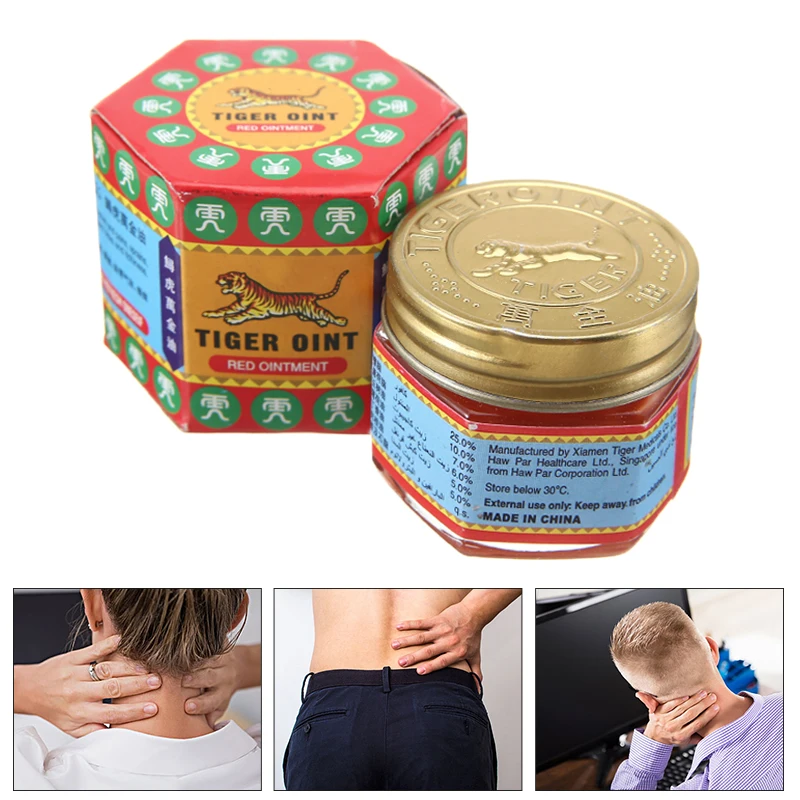 1 шт. тигровый красный массаж с бальзамом рельефная мышца боль успокаивающий