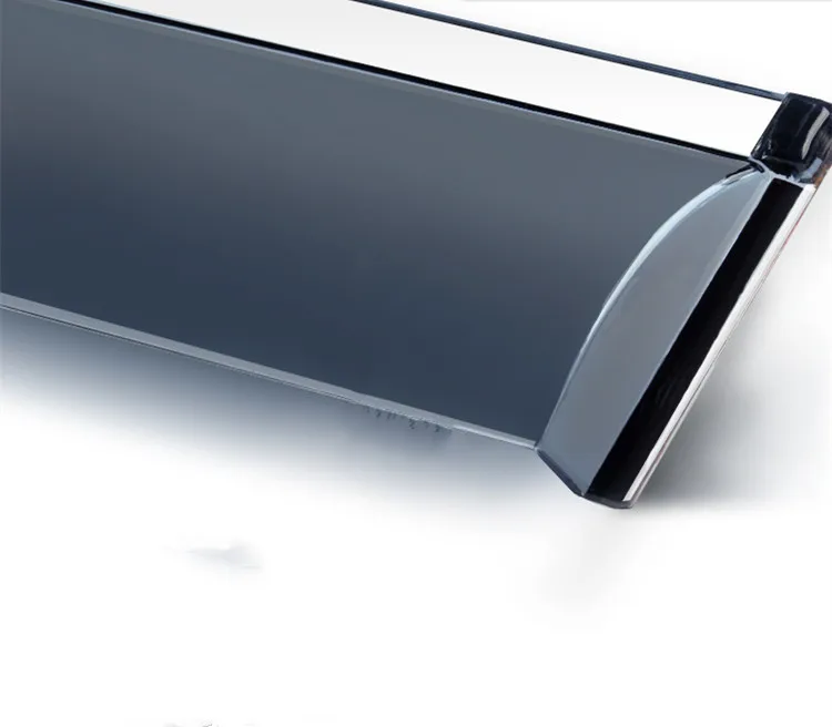 

Chrome Door Visor Side window Deflector Shade Sun Rain Shield Silver Trips Eaves for MG MG3 MG5 MG6 GS GT HS ZS