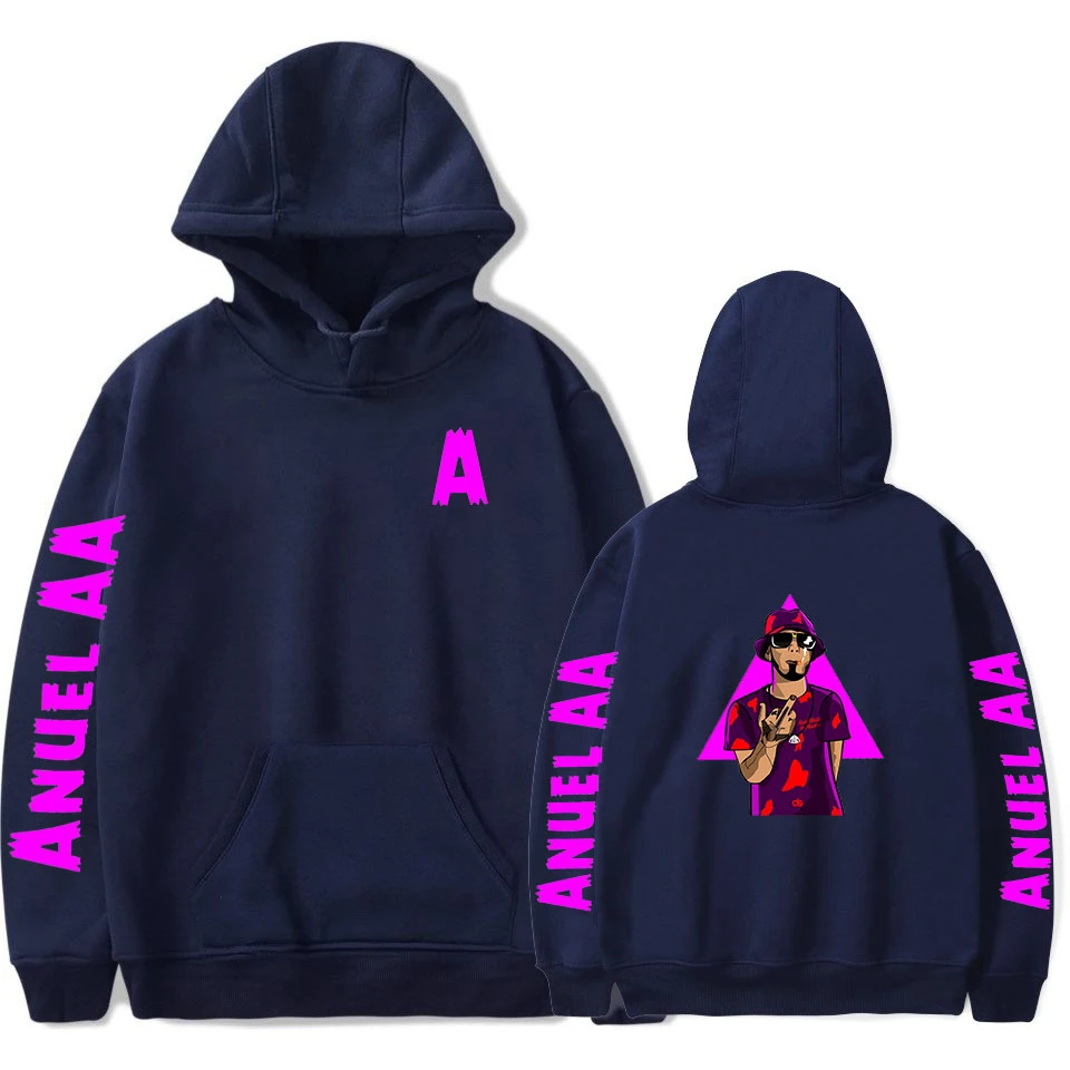 Anuel AA Стиль Знаменитостей Толстовка для мужчин и женщин
