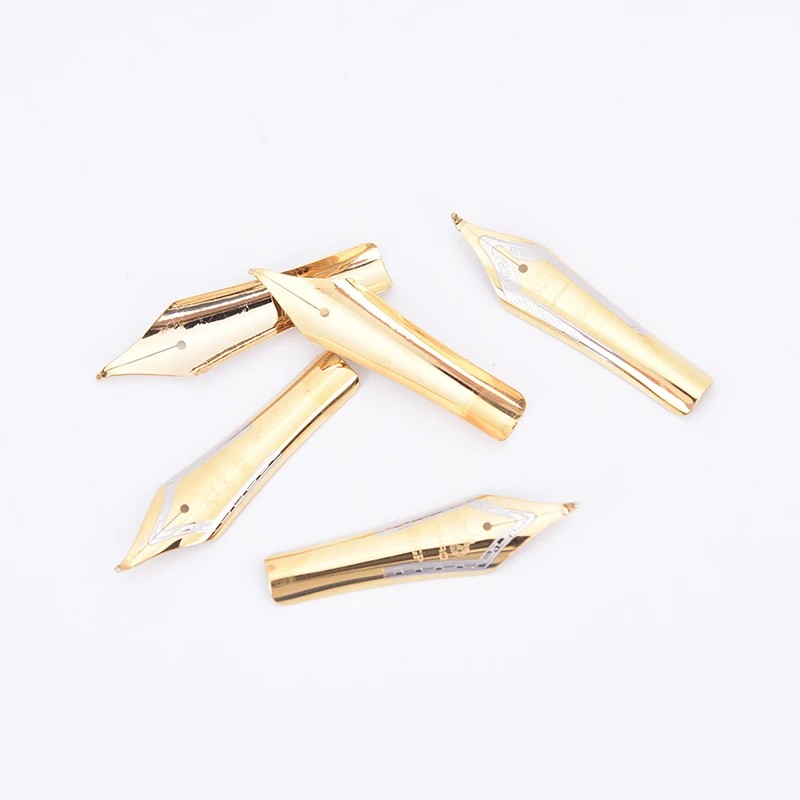 

1pc Diy Gold Silver X450 Curved Tip Simple Replacement Fountain Pen Nib Metal Stainless Steel For Jinhao Replacement