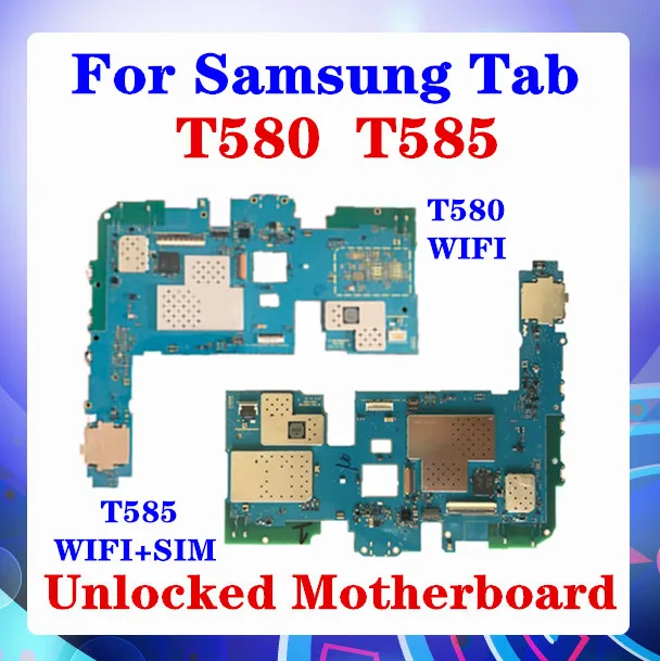 Для Samsung Galaxy Tab A 9. 0 T580 T585 материнская плата Replac WIFI/WLAN версия поддержка WIFI + SIM ОС