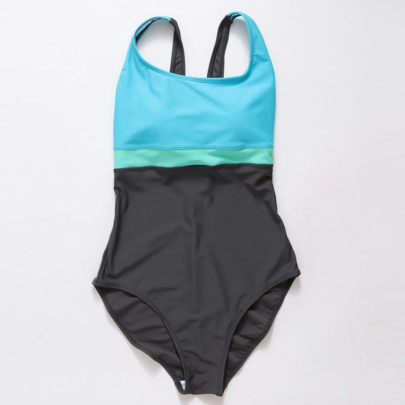 Женский оригинальный слитный купальник однотонный цельный купальный костюм