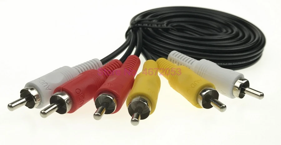 Кабель Папа папа 1000 шт. 1 5 м 3 RCA в DVD кабель аудио видео ТВ штепсель адаптер