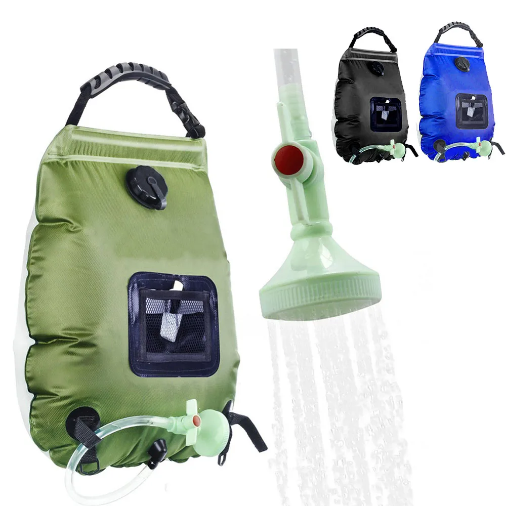

Water Bag 20L Capacity Shower Bag Outdoor Camping Shower Bath Water Bag Sunshine Heat Camping Bathing Bag Camping Shower Bath
