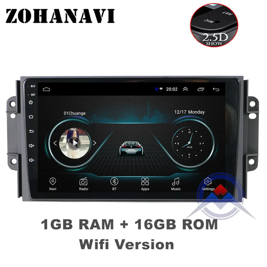 ZOHANAVI Android 9,0 9 дюймов Автомобильная магнитола для Chery Tiggo 3 3X Tiggo 2 dvd-плеер автомобиля с gps Navi, bluetooth, SWC, wifi - Цвет: Tiggo 3X 1G 16G