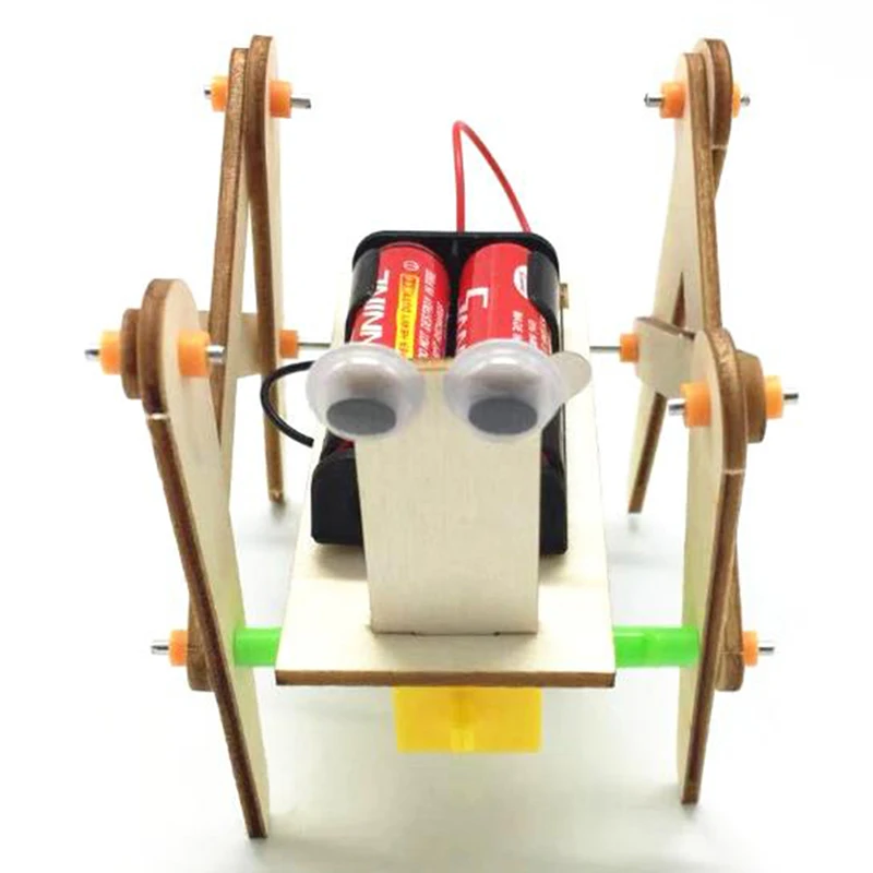 Электронная собака-робот для ползания игрушки детей Сборная модель сделай сам