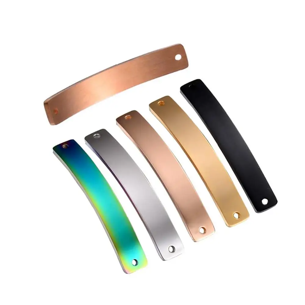 Прямая поставка 20 шт пустые ярлыки с именем из нержавеющей стали ID браслет