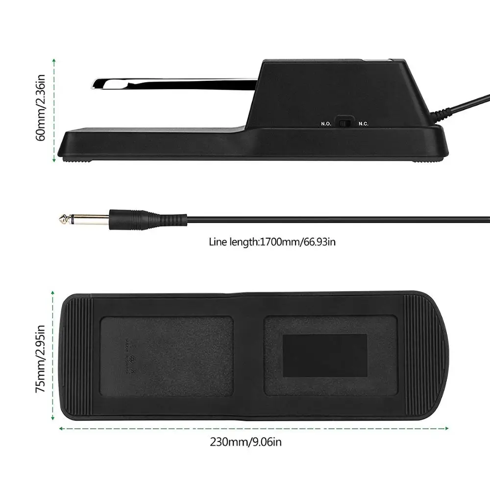 Клавиатура для пианино поддерживающая педаль Casio Yamaha Roland электронная клавиатура