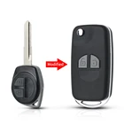 XRSHKEY для Suzuki Swift Grage Vitara Alto Igins SX4 Vauxhall Agila 2 кнопочный раскладной чехол для автомобильного ключа обновленный чехол с дистанционным управлением