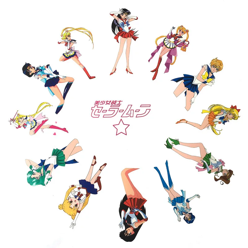 

40pcs Set Anime Sailor Moon Sticker Cartoon DIY Scrapbook Craft Decor cosplay prop accessories