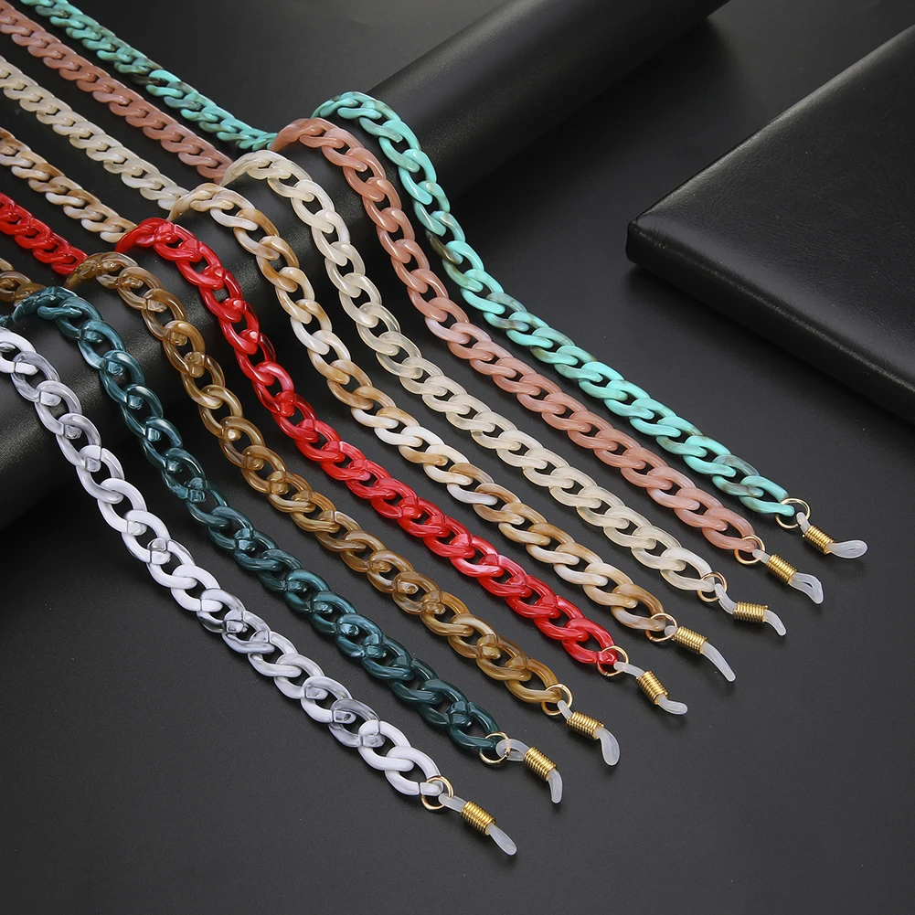 Шнурок для очков акриловый цепочка солнцезащитных женщин нескользящий ремешок