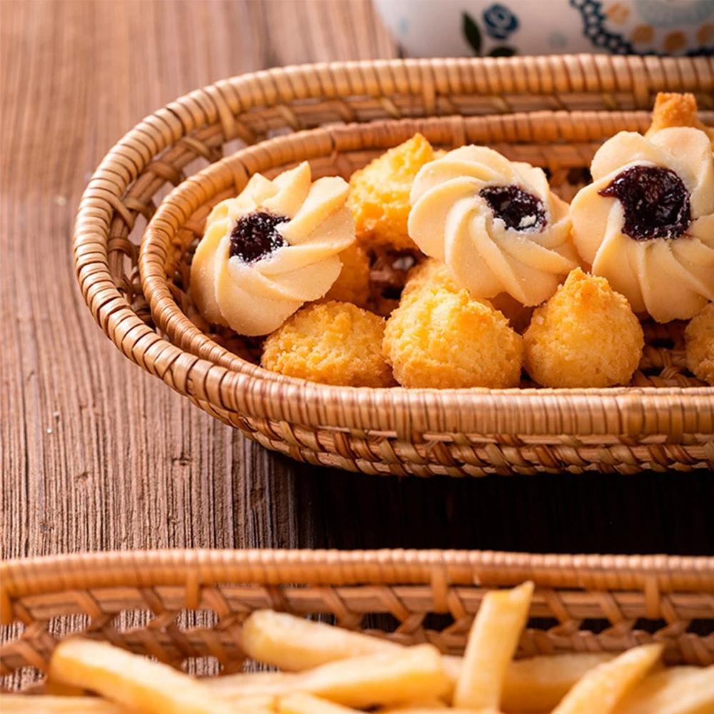 Для хлеба из искусственного ротанга ящик для хранения Еда пластин напиток