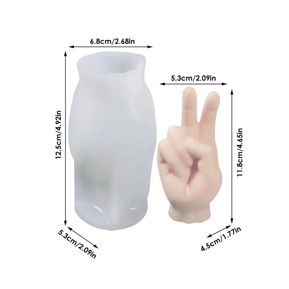 

Silicone Hand Candle Mold Art Plaster Crafts 3D Fondant Cake Mold DIY Handmade Aromatherapy Candle Mould Home Decoration Mold