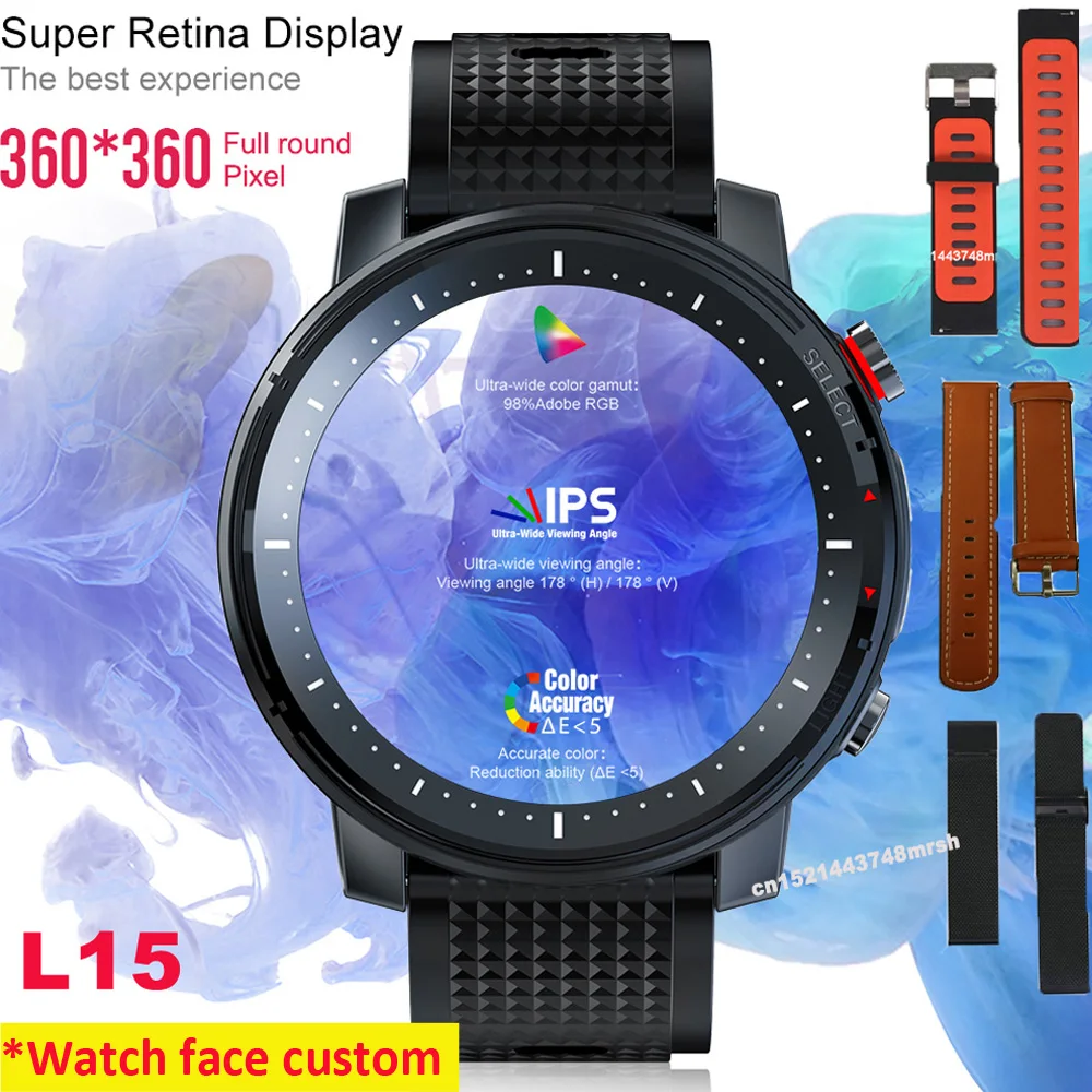 Мужские Смарт часы L15 1 3 дюйма 360*360 дисплей Retina управление музыкой Bluetooth с