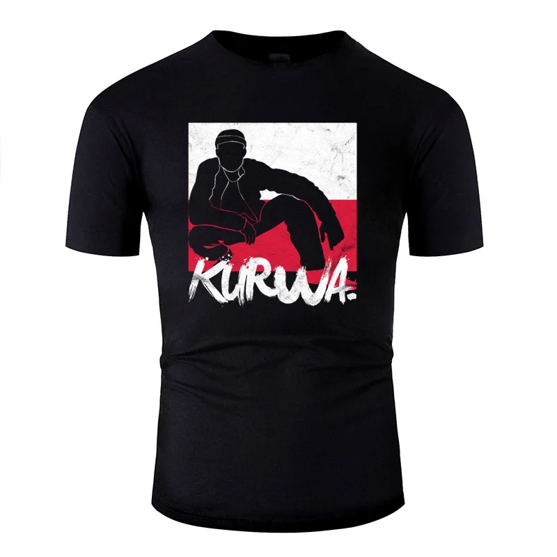 

Fashion Kurwa Flag For Poland T Shirt For Men Cool Men's Tee Shirt 2020 Plus Size S-5xl