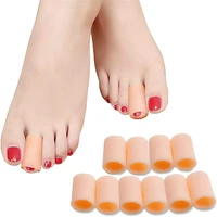 8pc silicone middle toe tube protector applicator removal corn blister hammer toe correction pain relief pedicure tool foot care