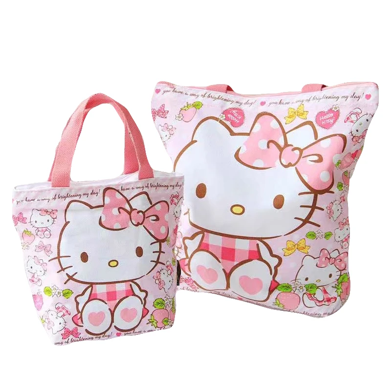 Милая Холщовая Сумка с рисунком котенка сумка на плечо женская переносная Ланч