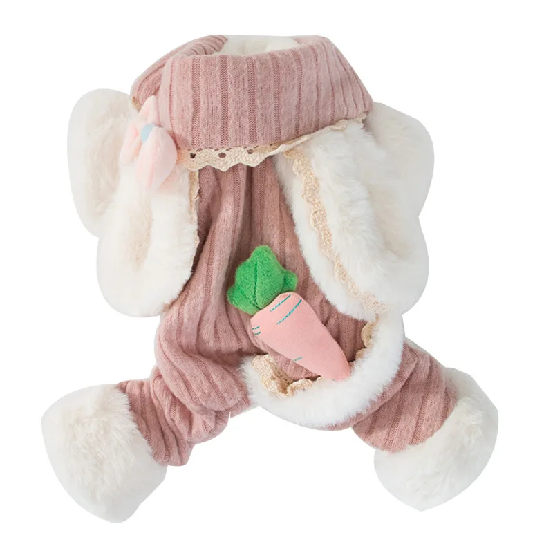 

Утепленная одежда для домашних животных, теплые костюмы из хлопка с мультяшными кошками и четырьмя ногами, зимняя куртка для собак, костюмы ...