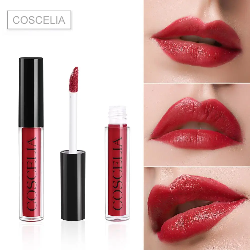 Матовая губная помада cosetelia 4 шт. косметический макияж долговечный блеск для губ