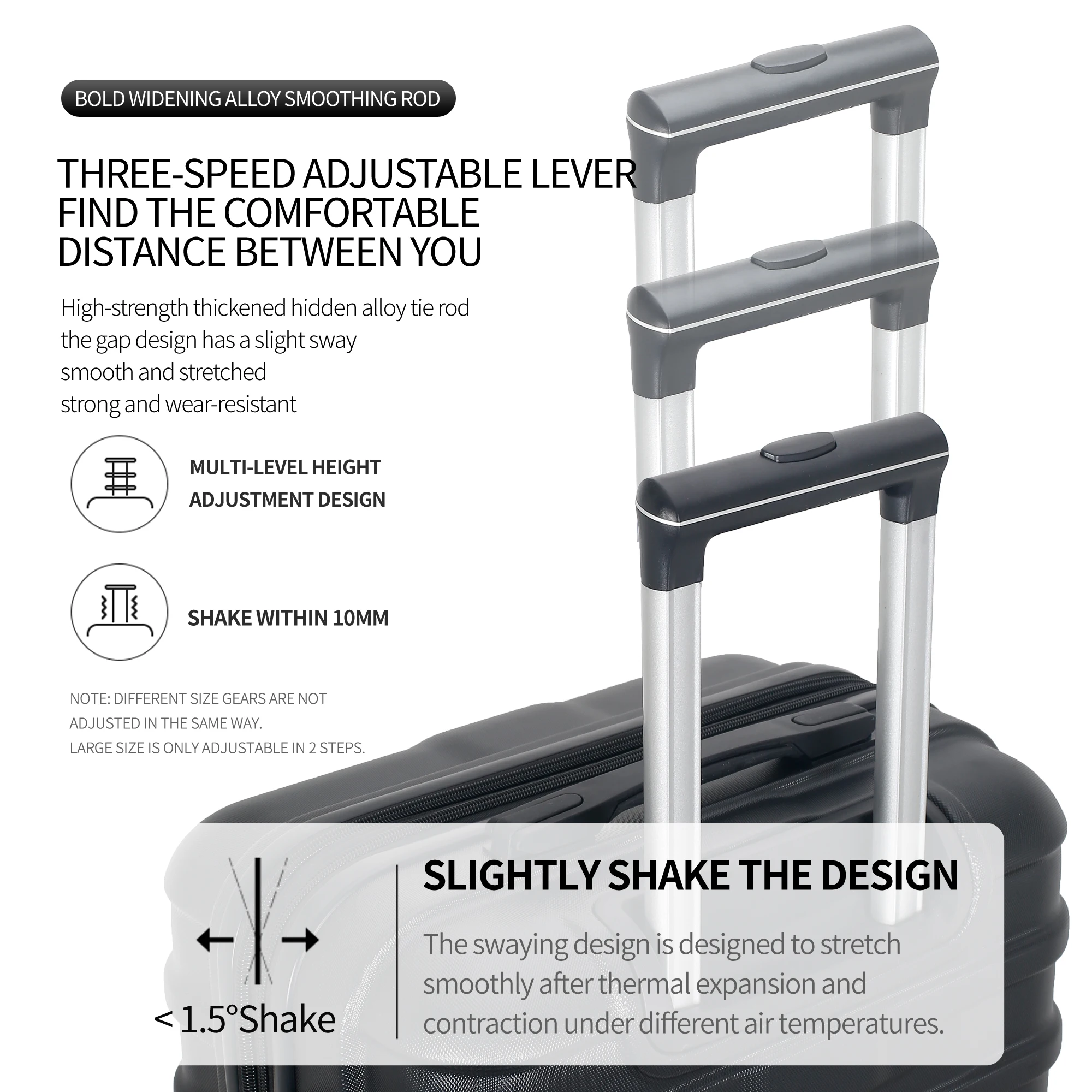 Чемодан из АБС-пластика 3 шт. | Багаж и сумки