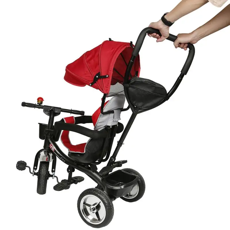 

4 In 1 Infant Tricycle Folding Rotating Seat Three-wheeled Baby Stroller Infant Tricycle Children's Tricycle Kids Bike HWC