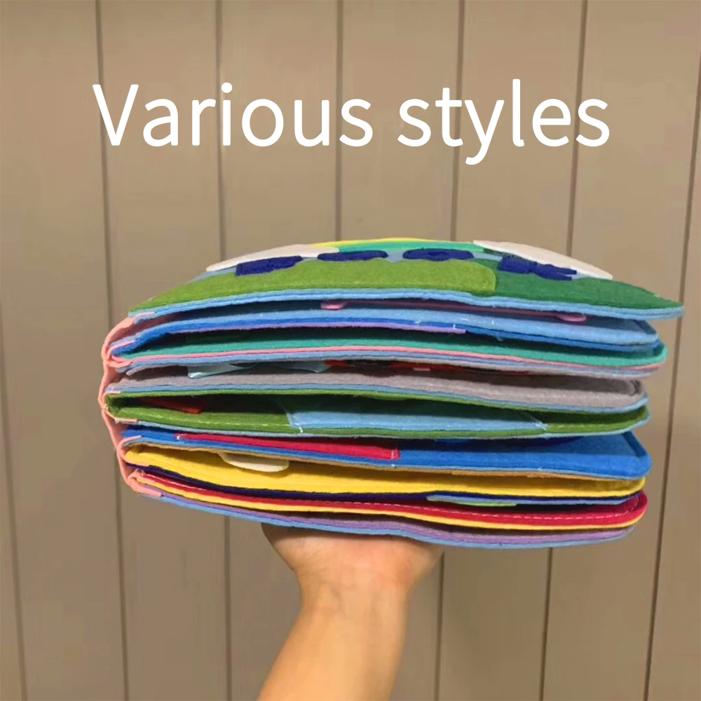 Моющаяся Монтессори 3D детская история яркая доска раннее обучение привычки для