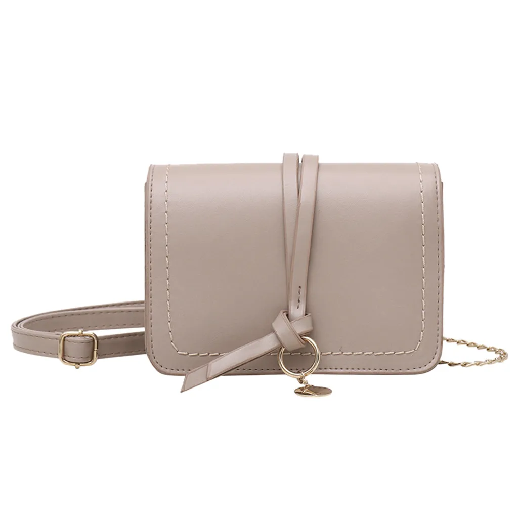 Женская Роскошная сумка-мессенджер из натуральной кожи 2019 однотонная кожаная