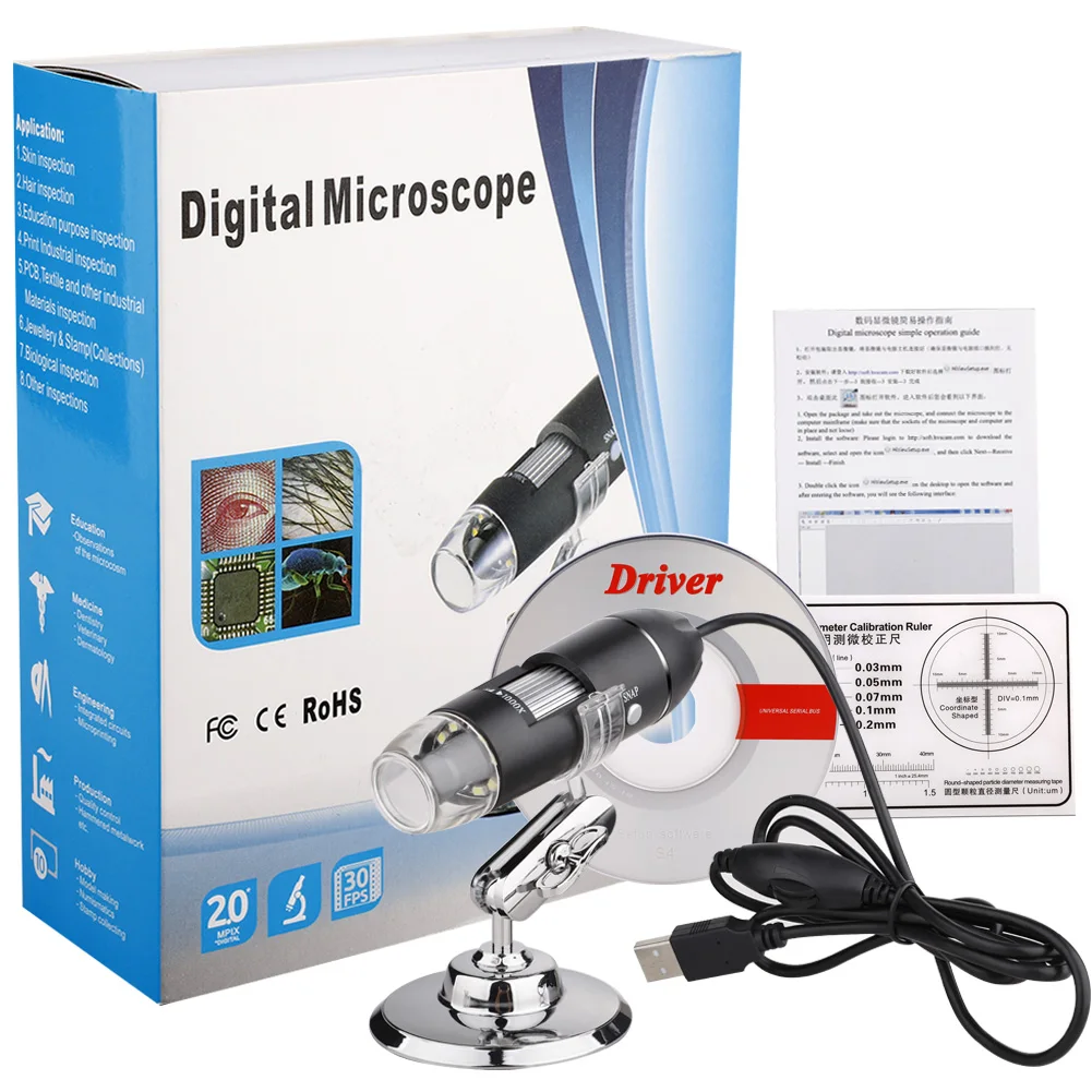 

1000X Digital usb Microscope Wifi Microscope Magnifier Camera 8LED w/Stand for Android IOS iPhone iPad Digital Microscope