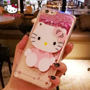 Hello Kitty Mirror Quicksand Phone Case for iPhone13 13Pro 13Promax 12 12Pro Max 11 Pro X XS MAX XR 7 8 Plus Cover