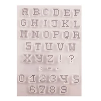 alphabet number symbol transparent clear silicone stamp seal for diy scrapbooking photo album decorative clear stamps