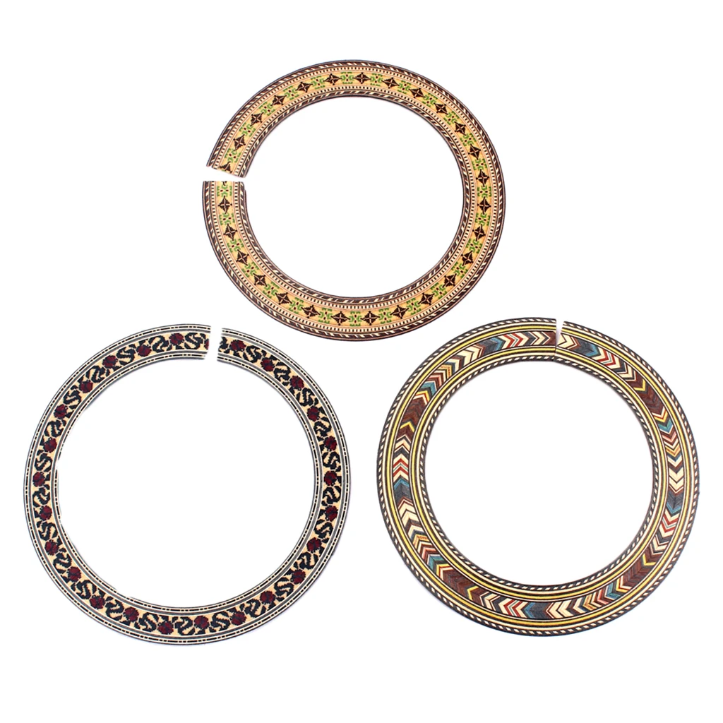 3 шт. палисандр розетка акустической гитары классический Soundhole Rosette | Спорт и