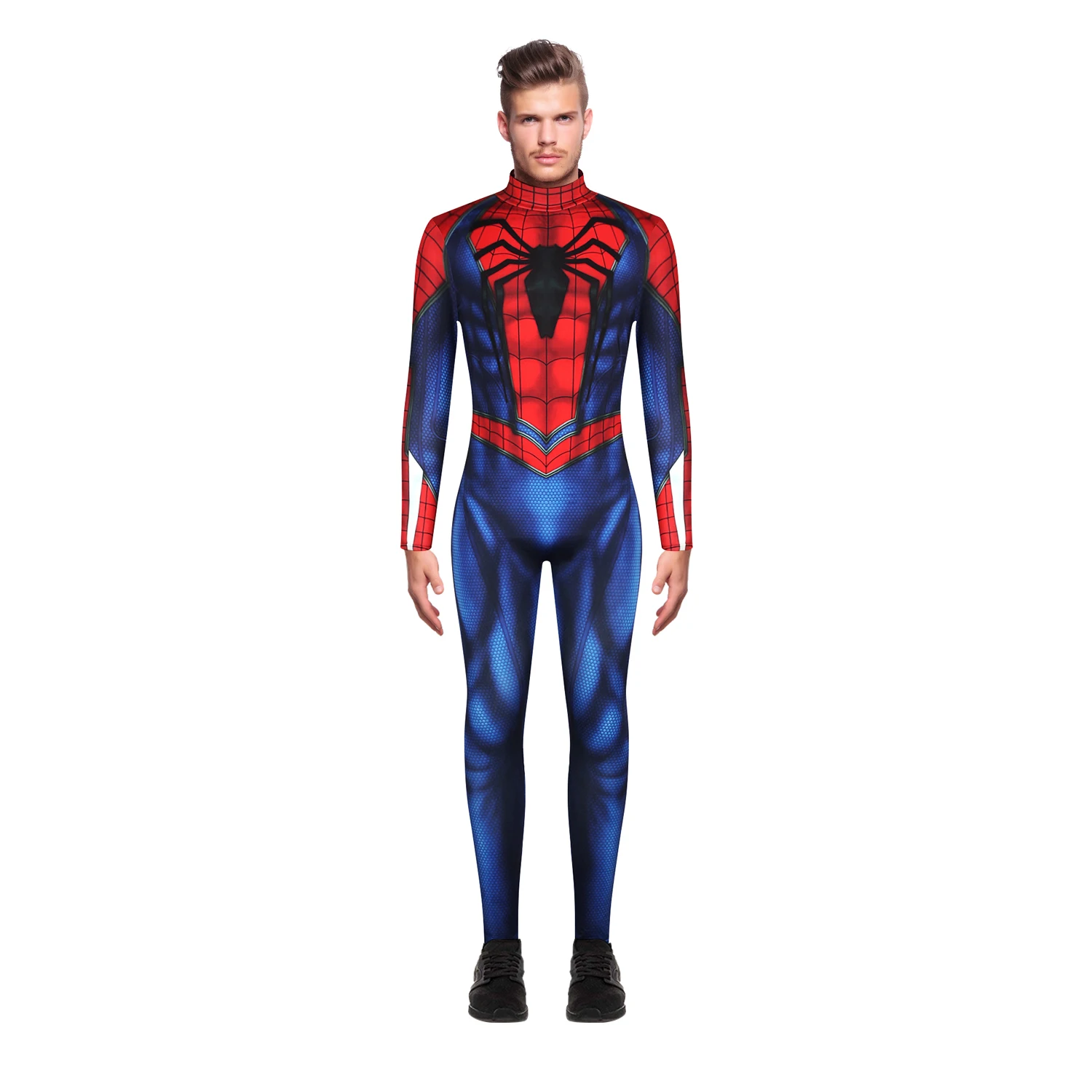 Костюм Человека паука для взрослых костюм Зентаи из спандекса супергероя без