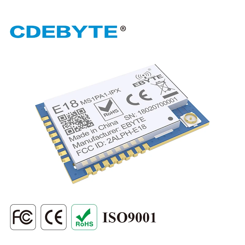 Ebyte E18 MS1PA1 IPX CC2530 2 4 ГГц ZigBee модуль UART IO PA CC2592 IPEX 20 дБм 100 мВт сетчатый передатчик и
