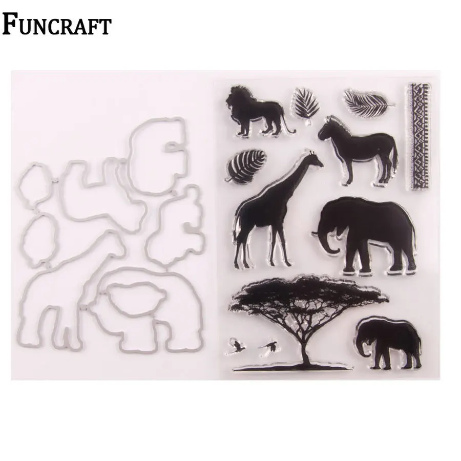 Новинка 2019 Рождественский олень слоны дерево листья штампы и набор для