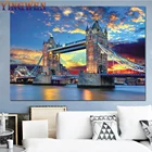 Алмазная 5D картина с лондонским мостом, мозаика с полными стразами для вышивки, картина с изображением города стразы, домашний декор, подарок сделай сам