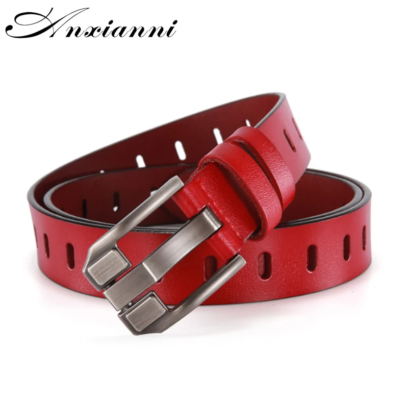 Fashion Female Famous Brand Designer Belts Popular Alloy pin  Buckle Woman Belt Genuine leather ladies dress