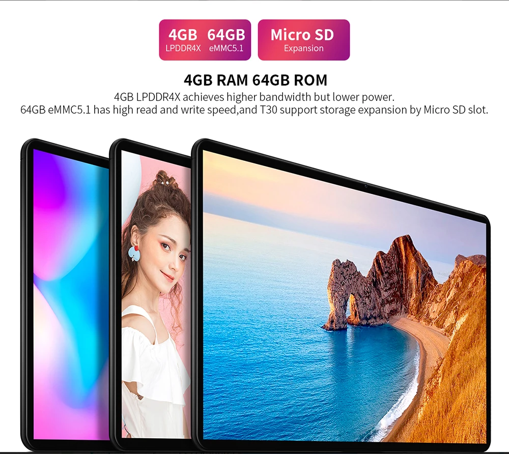Планшет Teclast T30 Andriod 9,0 4G с функцией телефонных звонков 10," 1920x1200 MTK P70 4 Гб ОЗУ 64 Гб ПЗУ 8000 мАч планшеты ПК Двойная камера gps type-C