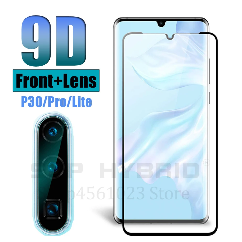 Для huawei p30 pro Чехол для huawei p20 lite P smart plus+ Z P10 крышка 9D закаленное стеклянный объектив камеры протектор экрана 20