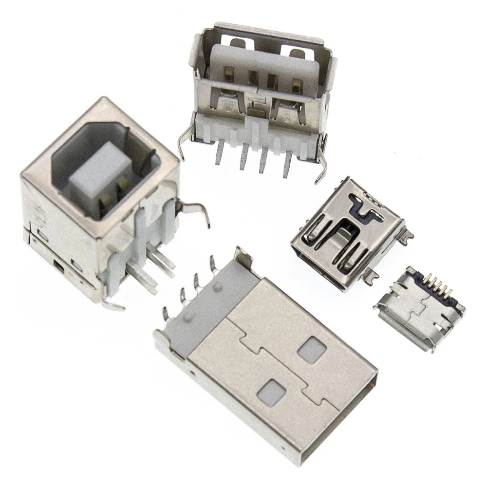 10 шт. usb тип A/B micro USB MK5P mini SMD стандартный порт мама/Папа припоя домкраты разъем PCB