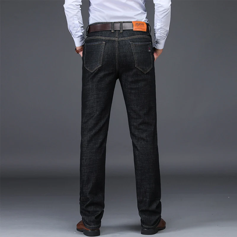 Джинсы мужские стрейчевые черные/синие зауженные классические|Мужские джинсы| |