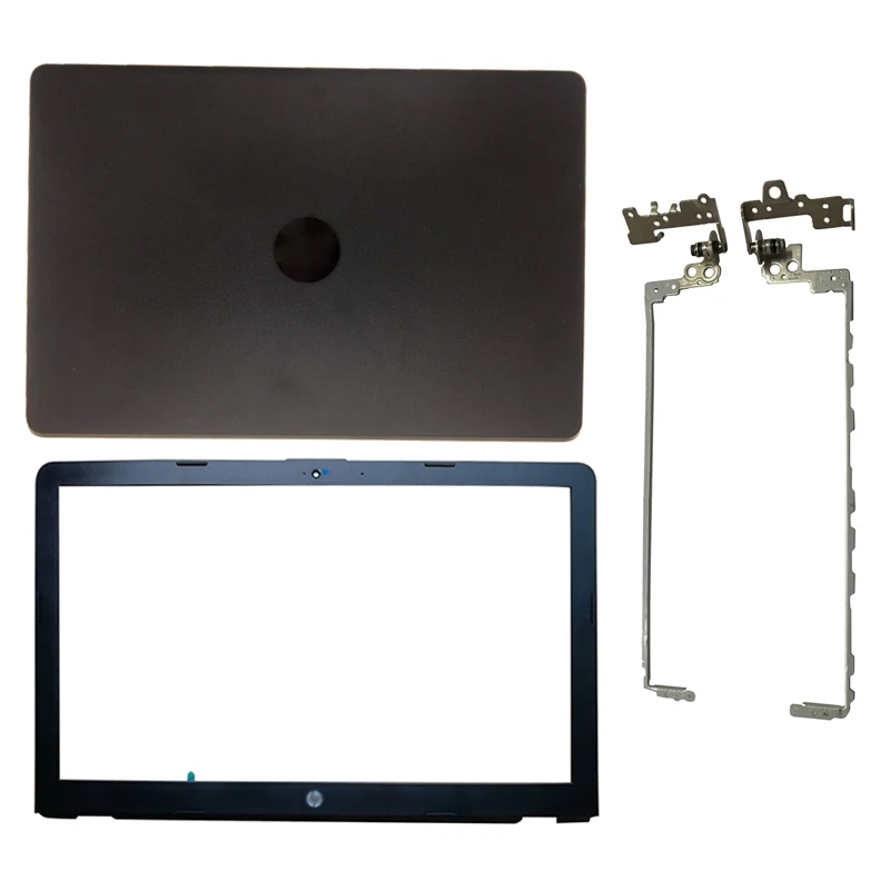 Black bezel Hinges ЖК-задняя крышка для ноутбука/Передняя панель lcd/петли крышка для hp 15-BS 15-BW 15-BS070WM 15Q-BU 924899-001 AP204000101SVT 7J1790 - Цвет: Black bezel Hinges