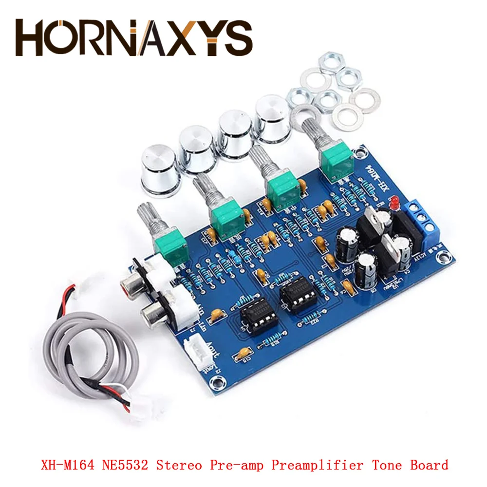 XH-M164 NE5532 Stereo Pre-усилитель предусилитель Tone Board Audio 4 усилитель каналов Module 4CH Control